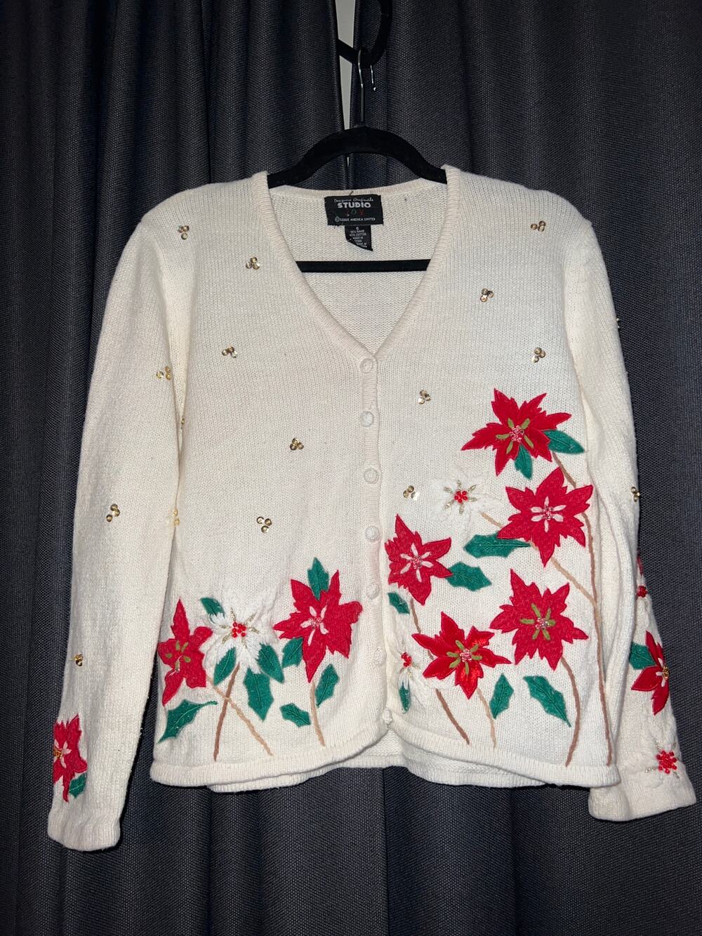 Ugly Christmas Sweater Xmas Cardigan Size Small